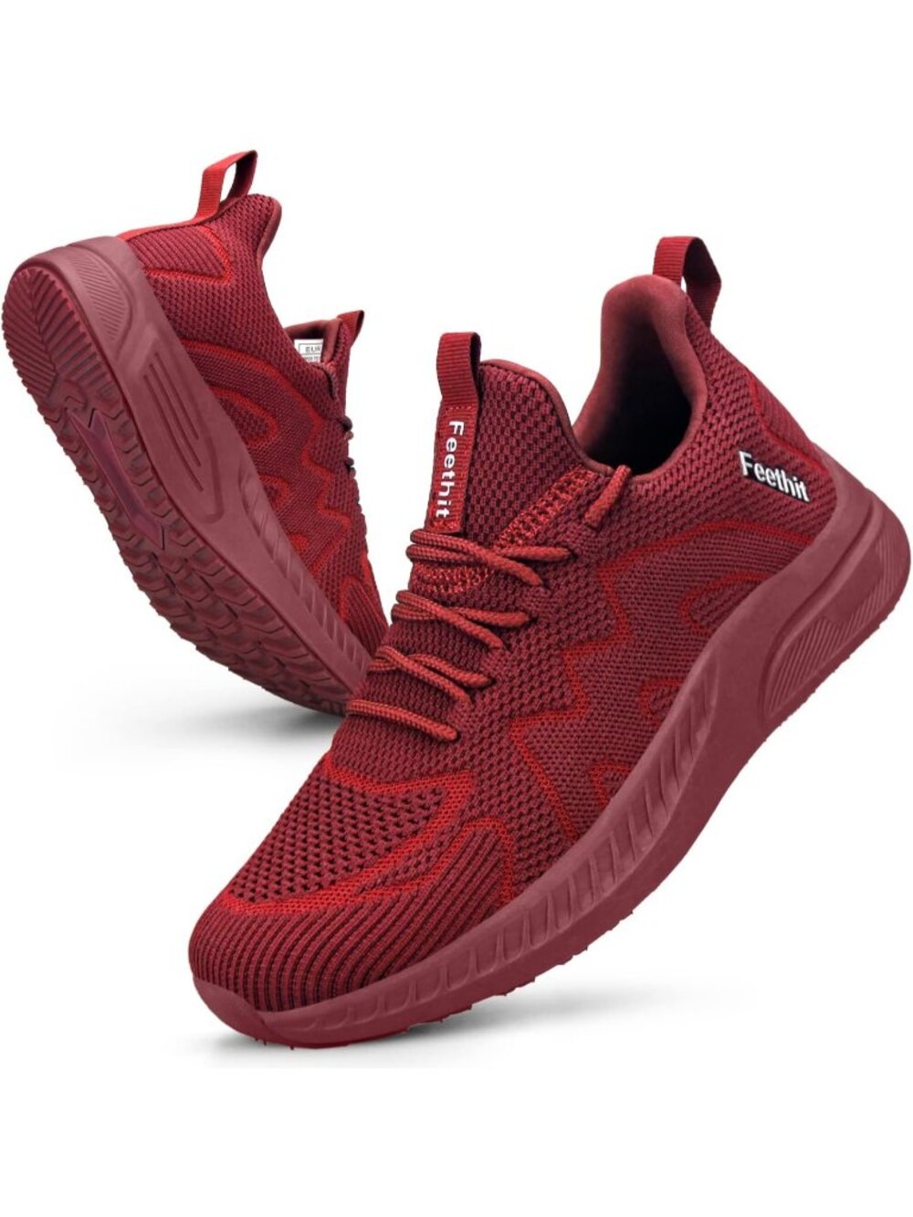 🆕Women's Burgundy Running Shoes Non Slip Gym Tennis Walking Workout Sneakers